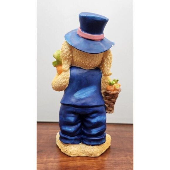 Easter Polyresin Bunny Rabbit 7.5” Tabletop Figure Display Holiday Decor - Picture 5 of 13